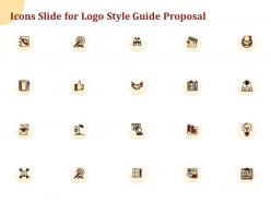 Icons slide for logo style guide proposal ppt powerpoint presentation gallery ideas