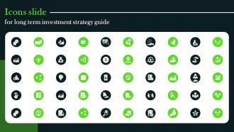 Icons Slide For Long Term Investment Strategy Guide MKT SS V