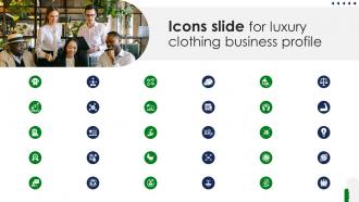 Icons Slide For Luxury Clothing Business Profile CP SS V