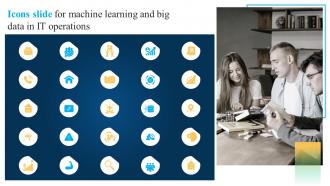Icons Slide For Machine Learning And Big Data In It Operations