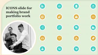 Icons Slide For Making Brand Portfolio Work Ppt Powerpoint Presentation File Gallery