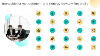 Icons Slide For Management And Strategy Advisory Firm Profile CP SS V