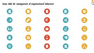 Icons Slide For Management Of Organizational Behaviour Ppt Icon Professional