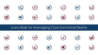 Icons Slide For Managing Cross Functional Teams