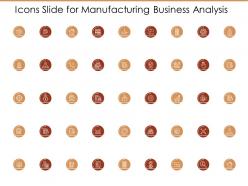 Icons slide for manufacturing business analysis ppt master slide
