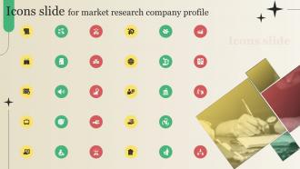 Icons Slide For Market Research Company Profile CP SS V