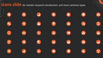 Icons Slide For Market Research Introduction And Most Common Types Mkt Ss V