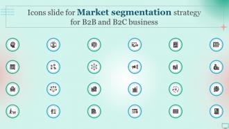 Icons Slide For Market Segmentation Strategy For B2B And B2C Business Ppt Diagram Ppt