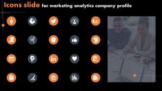Icons Slide For Marketing Analytics Company Profile CP SS V