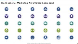 Icons slide for marketing automation scorecard