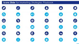 Icons Slide For Marketing Strategies Playbook