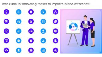 Icons Slide For Marketing Tactics To Improve Brand Awareness Ppt Microsoft