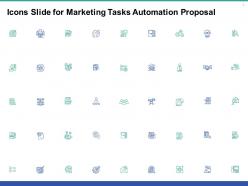 Icons Slide For Marketing Tasks Automation Proposal Ppt Powerpoint Presentation Model