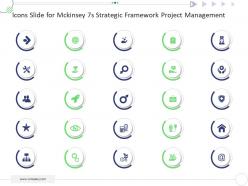 Icons slide for mckinsey 7s strategic framework project management ppt download