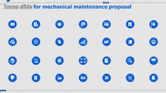 Icons Slide For Mechanical Maintenance Proposal Ppt Slides Tips