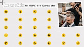 Icons Slide For Mens Salon Business Plan Ppt Ideas Example File BP SS