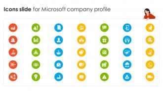 Icons Slide For Microsoft Company Profile CP SS