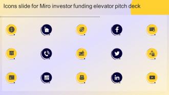 Icons Slide For Miro Investor Funding Elevator Pitch Deck