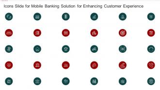 Icons Slide For Mobile Banking Solution For Enhancing Customer Experience