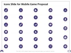 Icons slide for mobile game proposal ppt powerpoint presentation design ideas