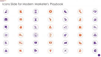 Icons Slide For Modern Marketers Playbook Ppt Formates Topics