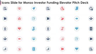 Icons slide for monzo investor funding elevator pitch deck
