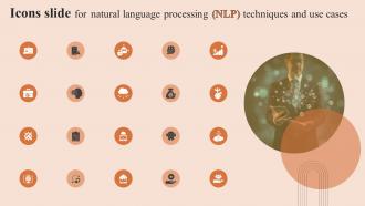Icons Slide For Natural Language Processing And Use Cases AI SS V