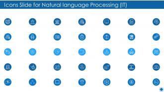 Icons slide for natural language processing it