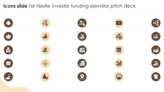 Icons Slide For Nestle Investor Funding Elevator Pitch Deck