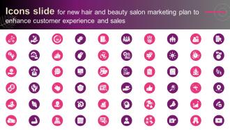 Icons Slide For New Hair And Beauty Salon Marketing Plan To Enhance Strategy SS