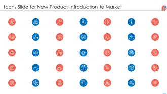 Icons slide for new product introduction to market ppt topic