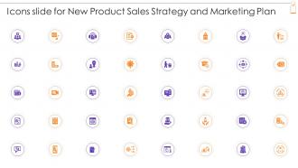 Icons Slide For New Product Sales Strategy And Marketing Plan