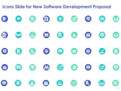 Icons slide for new software development proposal ppt powerpoint presentation visual aids summary