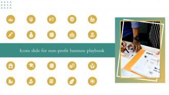 Icons Slide For Non Profit Business Playbook Ppt Slides Infographic Template