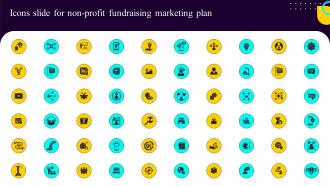 Icons Slide For Non Profit Fundraising Marketing Plan Ppt Ideas Designs Download