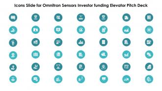 Icons Slide For Omnitron Sensors Investor Funding Elevator Pitch Deck