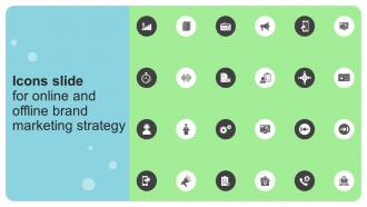 Icons Slide For Online And Offline Brand Marketing Strategy Ppt Show Graphics Example