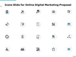 Icons slide for online digital marketing proposal ppt powerpoint presentation summary maker