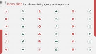 Icons Slide For Online Marketing Agency Services Proposal Ppt Powerpoint Presentation Slides