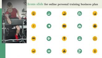 Icons Slide For Online Personal Training Business Plan BP SS