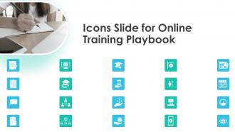 Icons Slide For Online Training Playbook Ppt Powerpoint Presentation File Files