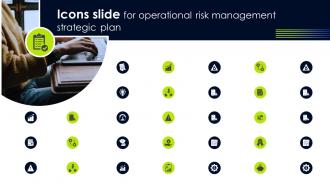 Icons Slide For Operational Risk Management Strategic Plan