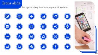 Icons Slide For Optimizing Lead Management System