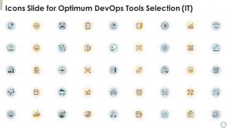 Icons slide for optimum devops tools selection it ppt file slide portrait