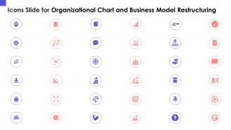 Icons slide for organizational chart and business model restructuring