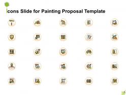 Icons slide for painting proposal template ppt powerpoint presentation icon gridlines
