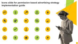 Icons Slide For Permission Based Advertising Strategy Implementation Guide MKT SS V