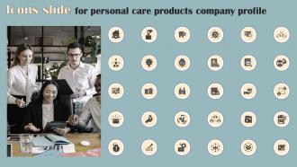 Icons Slide For Personal Care Products Company Profile CP SS V