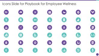 Icons Slide For Playbook For Employee Wellness Ppt Tips