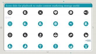 Icons Slide For Playbook To Make Content Marketing Strategy Useful Ppt Slides Background Images